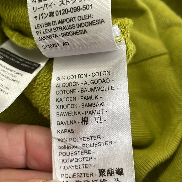 LEVI’S | Split Pea | Vintage | Crew |Lightweight | Sweatshirt | Size 1X - Picture 8 of 15